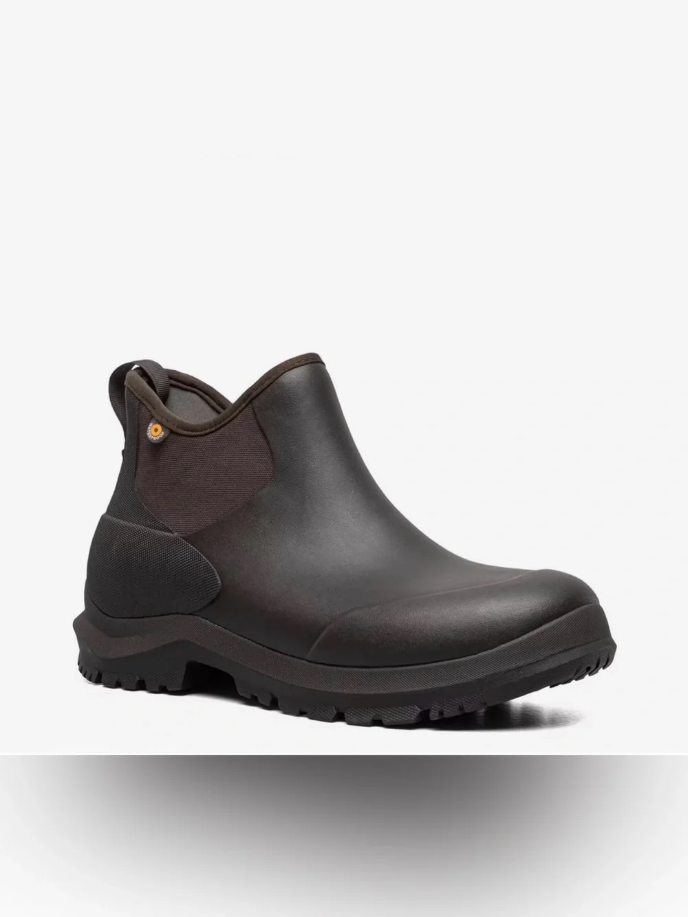 Bogs Men's Dark Brown Low-Cut Waterproof Rain & Snow Boots
